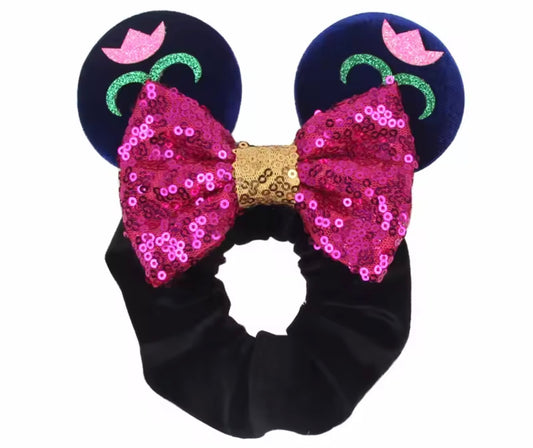 Mouse Ear Velvet Scrunchie, Anna, Frozen