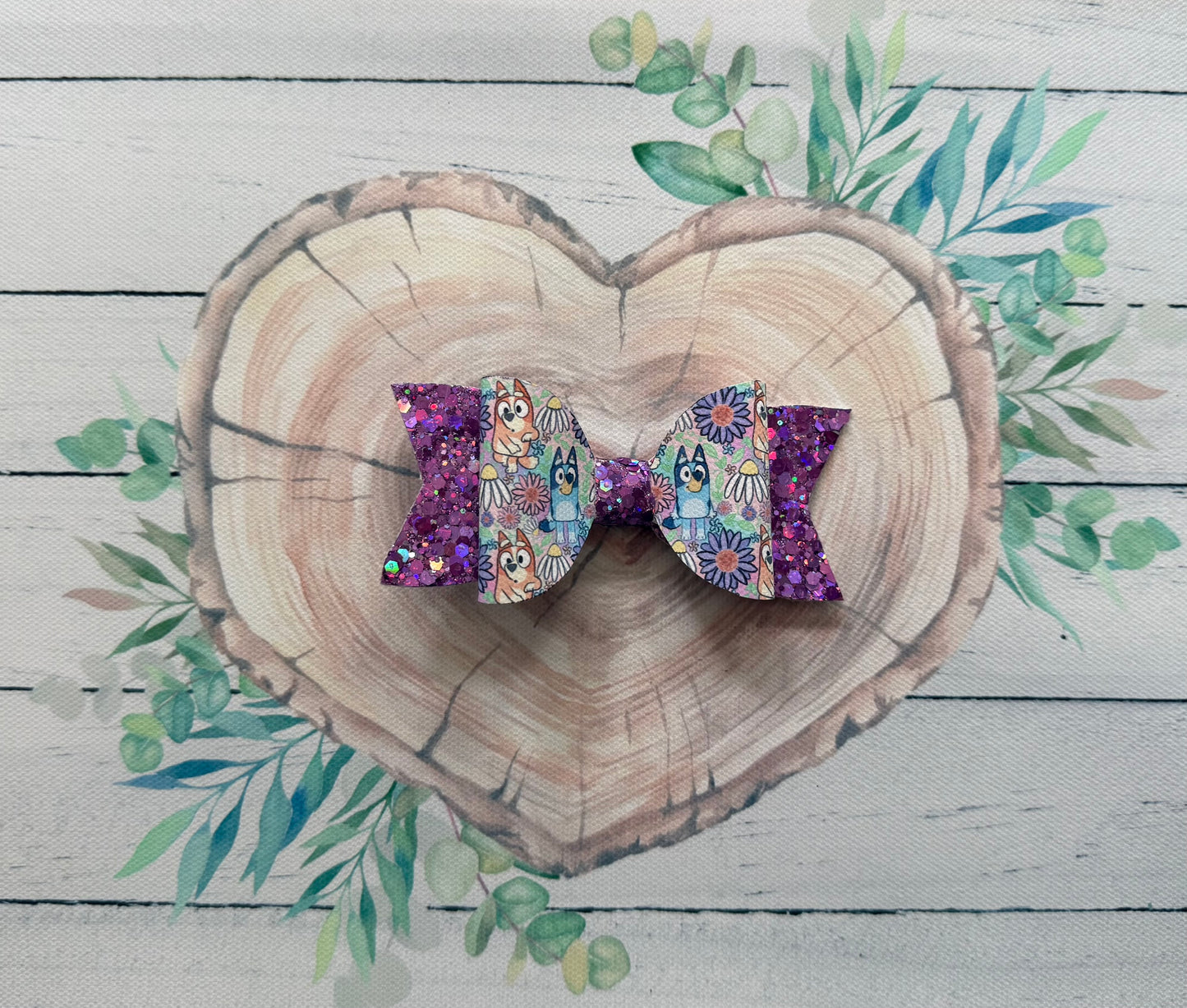 Handmade Bingo Hairbow, Pink, Hair, Bow, Clip
