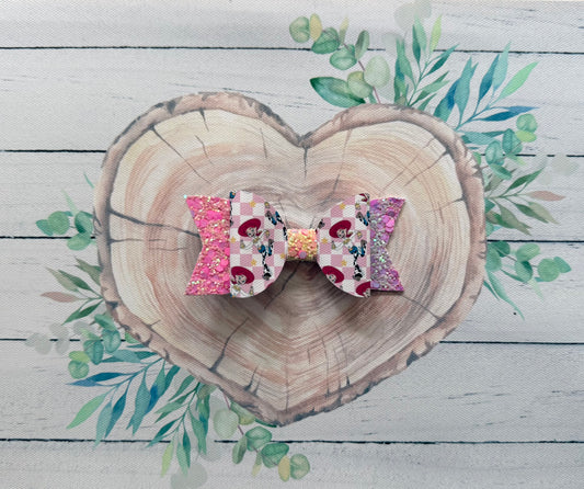 Handmade Jessie Hairbow, Hair, Bow, Clip Toy Story