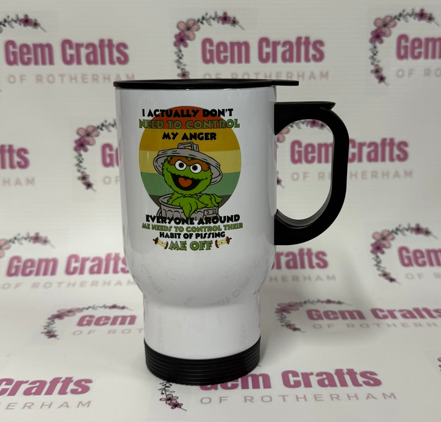 Grouch, Seasame Street, Travel Mug, Thermos