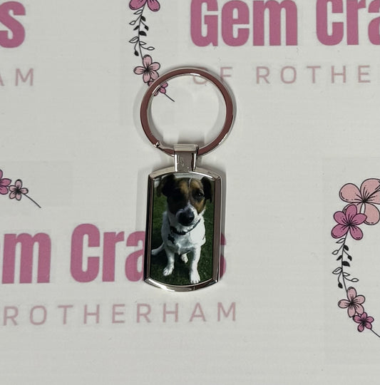 Your Picture on a Keyring, Metal Keyring, Key Ring