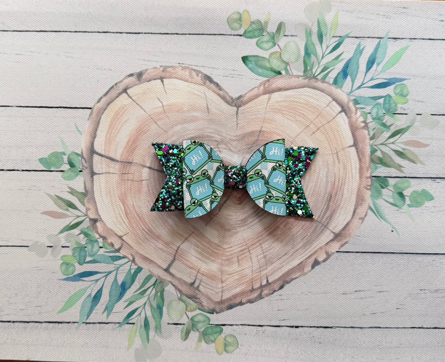 Handmade Lilypad Hairbow, Pink, Hair, Bow, Clip Toy Story Lily Pad