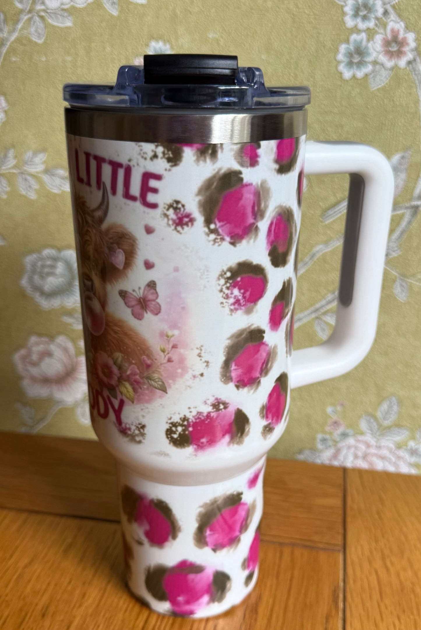 Moody, Cow, 40oz Tumbler, 1.1 Litre, Insulated, Stainless Steel, Hot & Cold use, Personalised