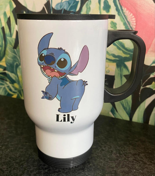 Stitch, Ceramic Mug, Coaster, Cushion, Water Bottle, Keyring, Travel Mug