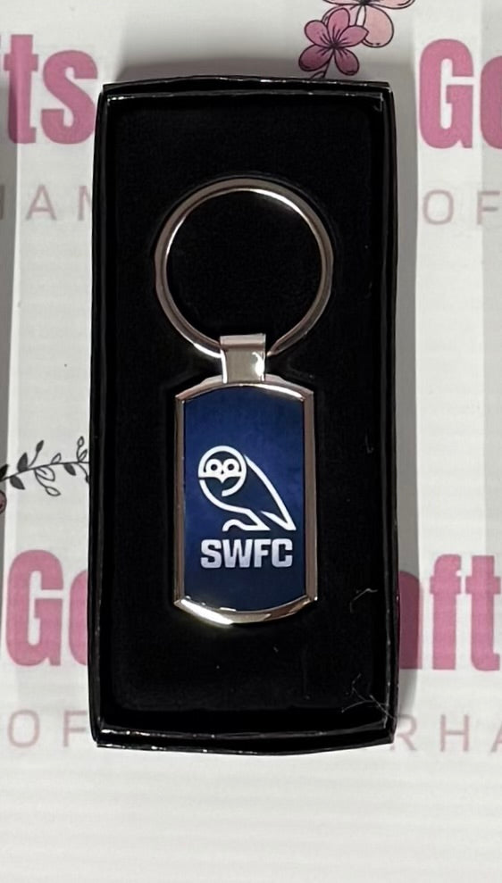 Sheffield Wednesday, SWFC Football, Metal Keyring, Key Ring, New Logo