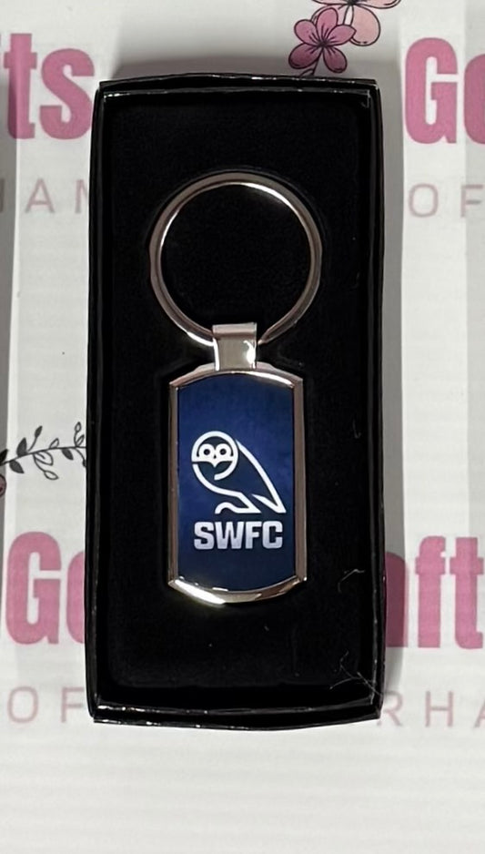 Sheffield Wednesday, SWFC Football, Metal Keyring, Key Ring, New Logo