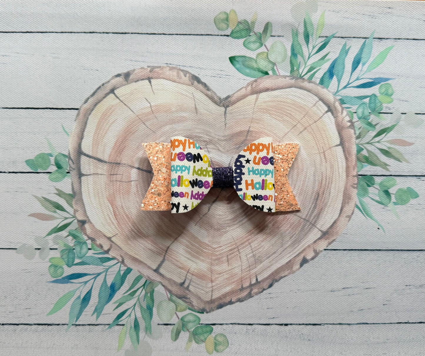 Handmade Halloween Hairbow, Hair, Bow, Clip