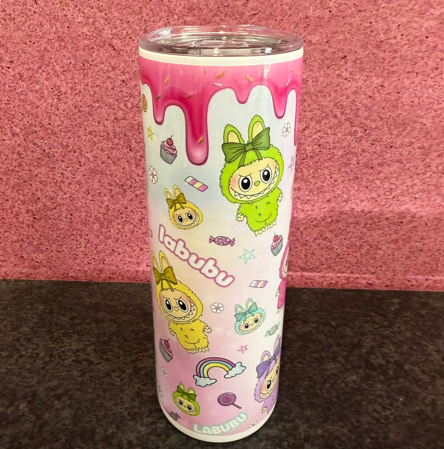 Labubu, 20oz Tumbler, Insulated, Stainless Steel, Hot & Cold use, Personalised