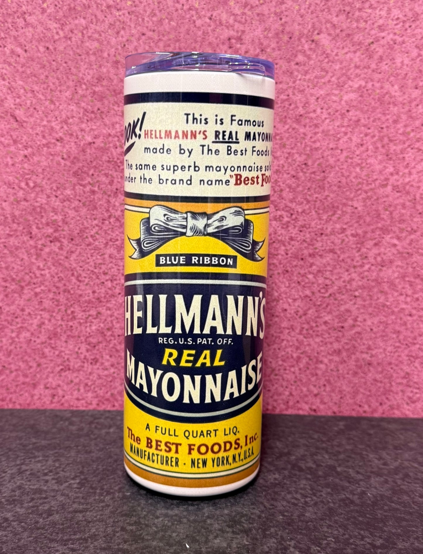 Mayonnaise, 20oz Tumbler, Insulated, Stainless Steel, Hot & Cold use