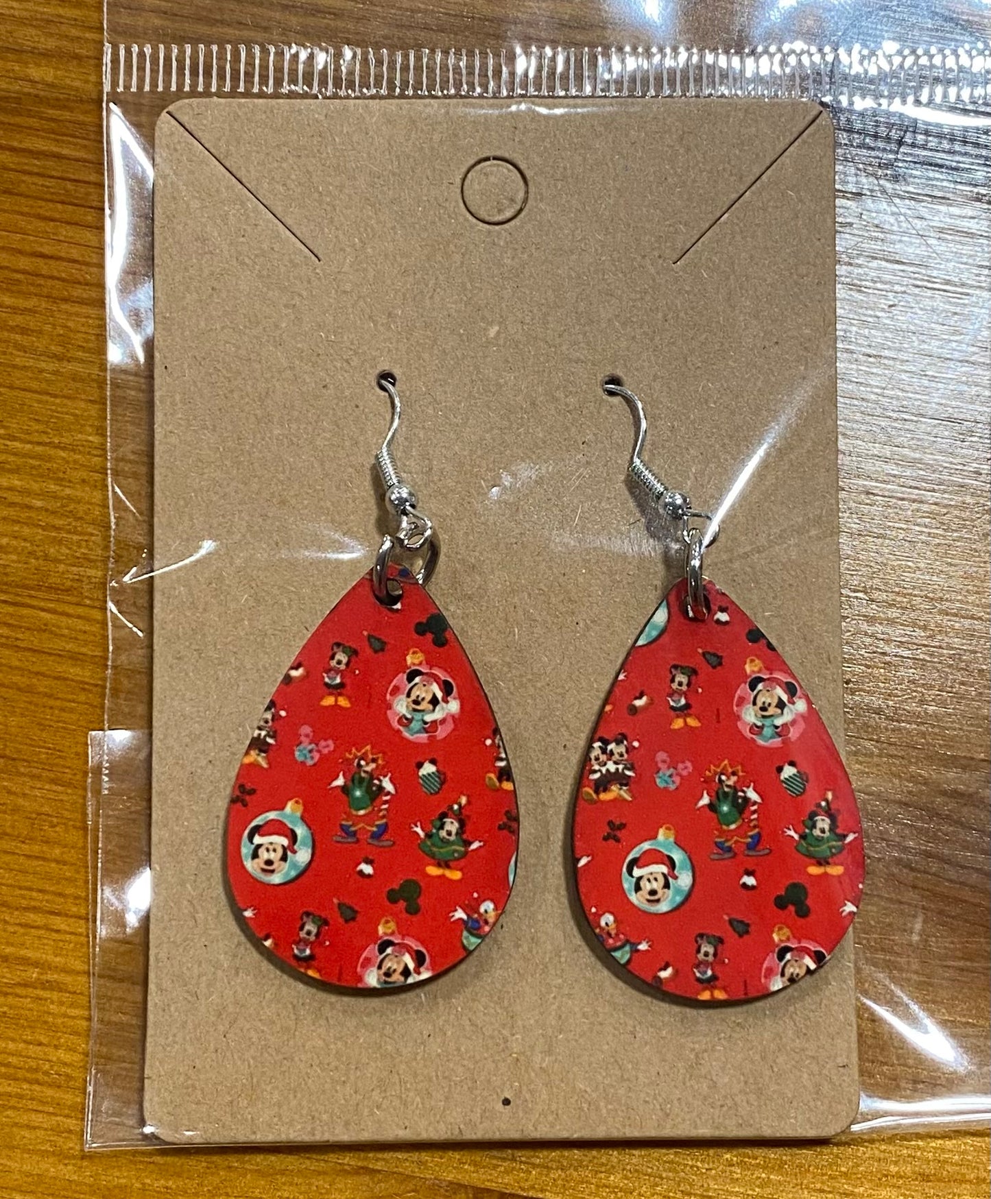 Mickey and Friends Christmas, Handmade Earrings