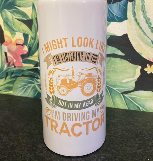 I Might Look Like Im Listening, But in My Head Im Driving A Tractor, Water Bottle