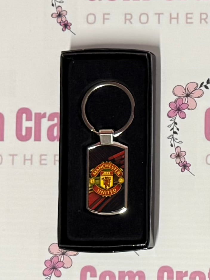 Manchester United Football, Metal Keyring, Key Ring