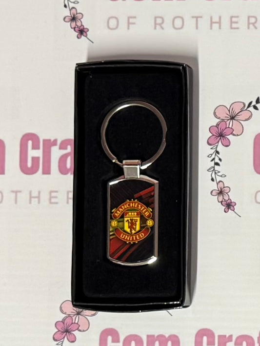 Manchester United Football, Metal Keyring, Key Ring
