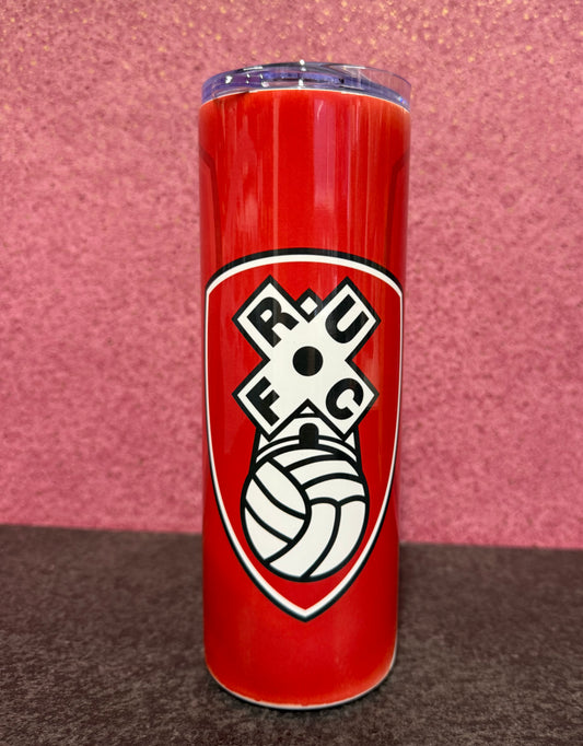 Rotherham United, 20oz Tumbler, Insulated, Stainless Steel, Hot & Cold use