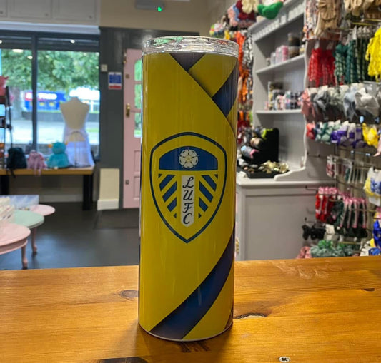 Leeds United, 20oz Tumbler, Insulated, Stainless Steel, Hot & Cold use