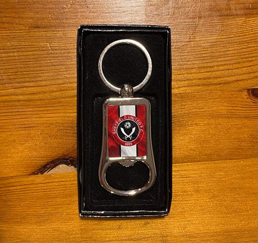 Sheffield United Football, Metal Bottle Opener Keyring, Key Ring