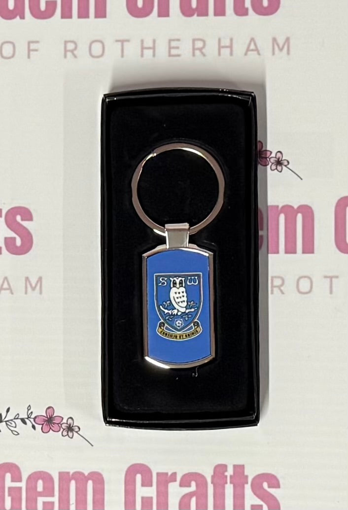 Sheffield Wednesday, SWFC Football, Metal Keyring, Key Ring