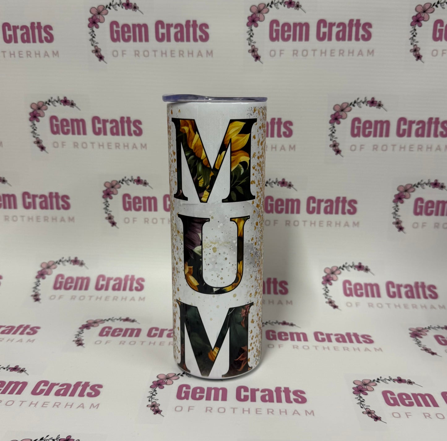 REDUCED Tumbler, Mum, Sunflower, End of Line