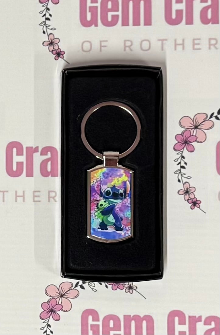 Stitch, Metal Keyring, Key Ring