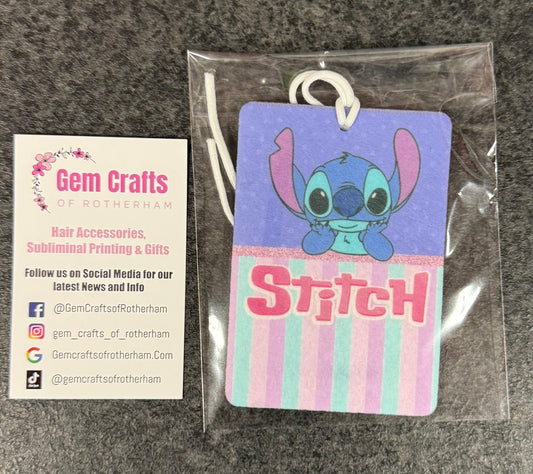 Stitch, Hanging Air Freshener, Cute Car Air Freshener