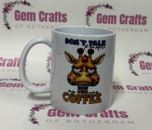 Dont talk to me before coffee, 11oz,  Ceramic Mug, Personalised