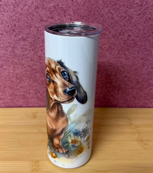 Dachshund, 20oz Tumbler, Insulated, Stainless Steel, Hot & Cold use