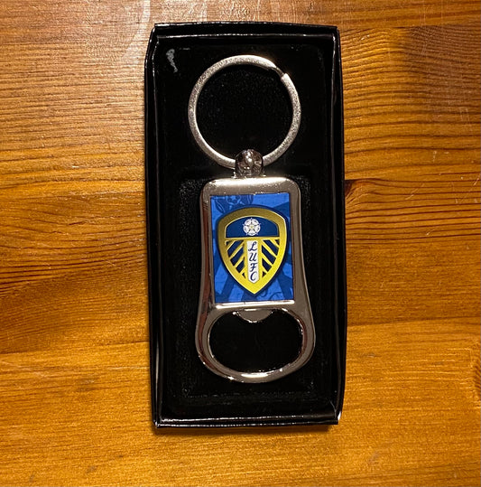 Leeds United Football, Metal Bottle Opener Keyring, Key Ring