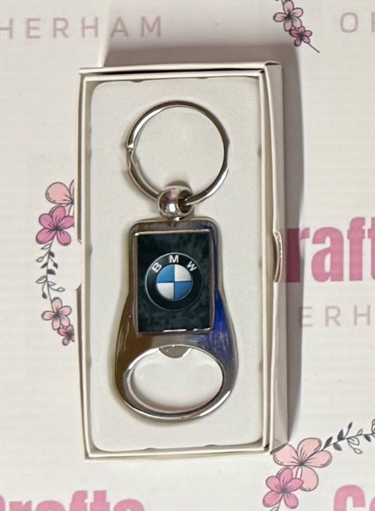 BMW, Metal Bottle Opener Keyring, Key Ring