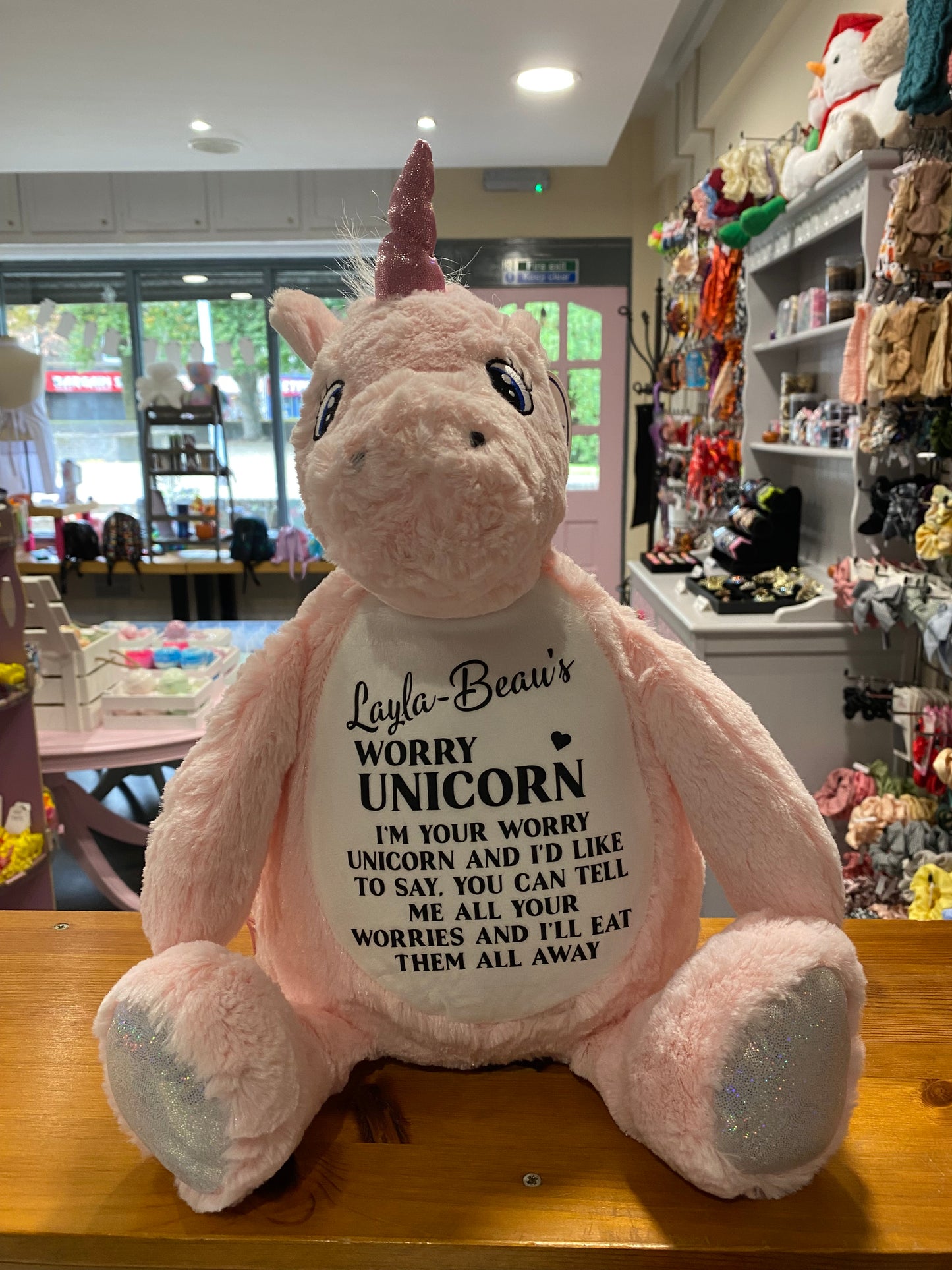 Unicorn, Mumbles Bear, Personalised Soft Toy