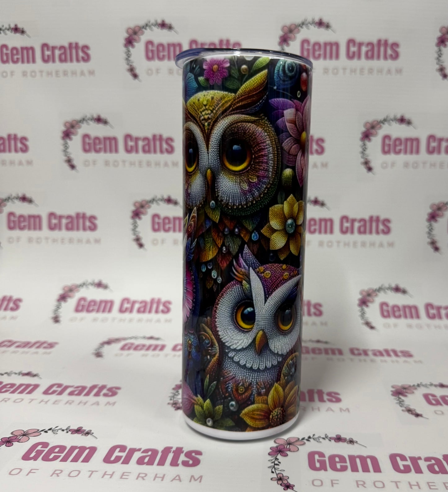 Owl, 20oz Tumbler, Insulated, Stainless Steel, Hot & Cold use, Personalised