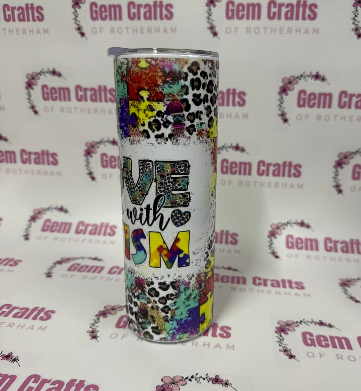 REDUCED Tumbler, I Love Someone with Autisum, End of Line
