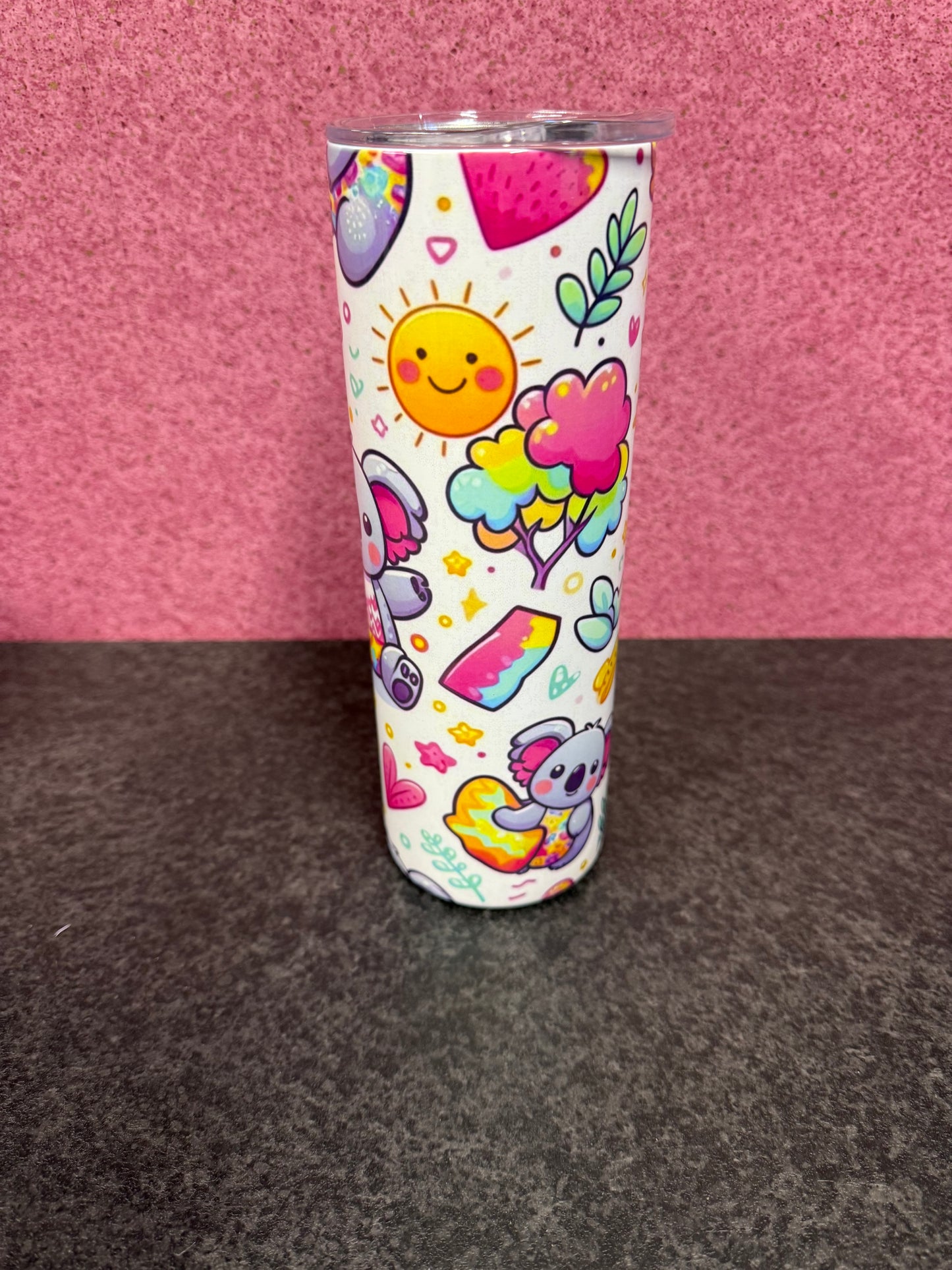 Koala, 20oz Tumbler, Insulated, Stainless Steel, Hot & Cold use, Personalised