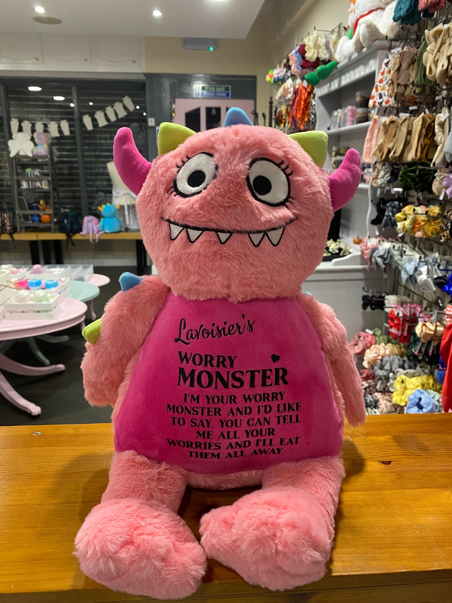 Pink Monster, Tummi Bear, Personalised Soft Toy