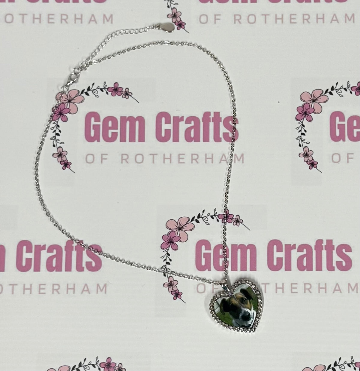 Diamante Photo Necklace, Bridesmaid, Mother of the Bride, Birthday, Memorial, Personalised