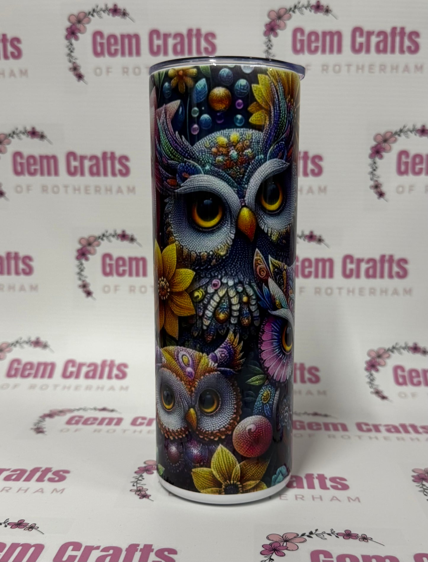 Owl, 20oz Tumbler, Insulated, Stainless Steel, Hot & Cold use, Personalised
