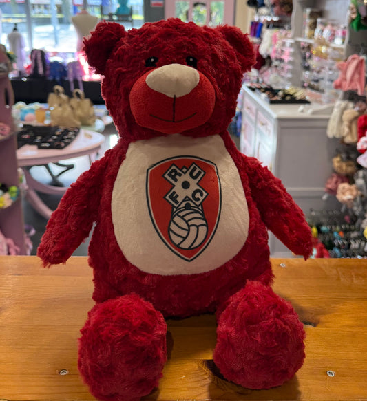 Red Football Bear, Tummi Bear, Personalised Soft Toy