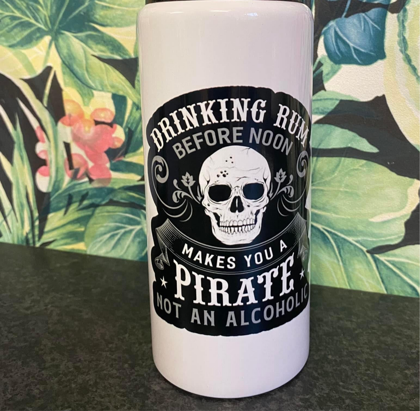 Drinking Rum, Water Bottle, Pirate