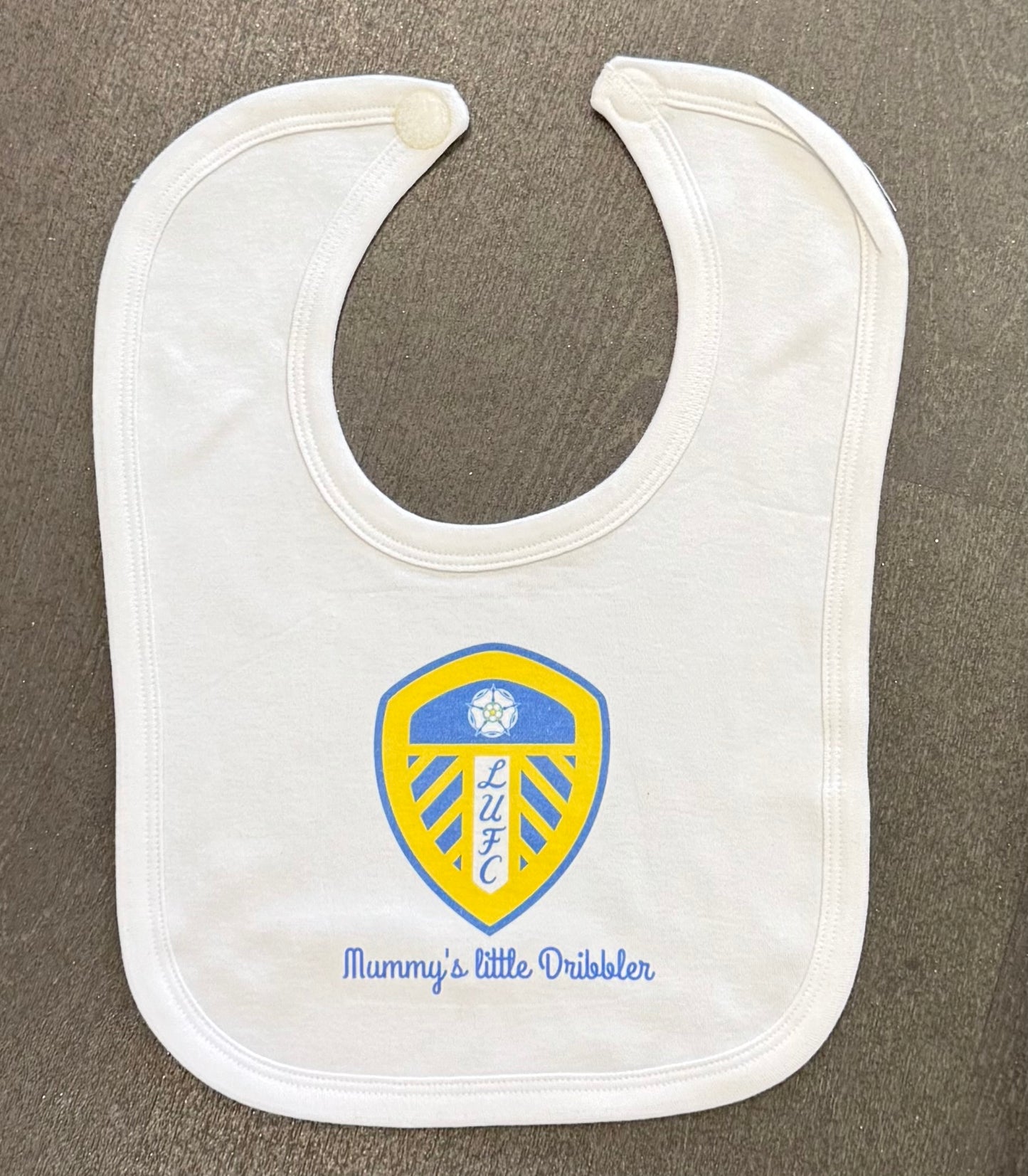 Personalised Baby Bib! Family Name, Babies Name, Football Team