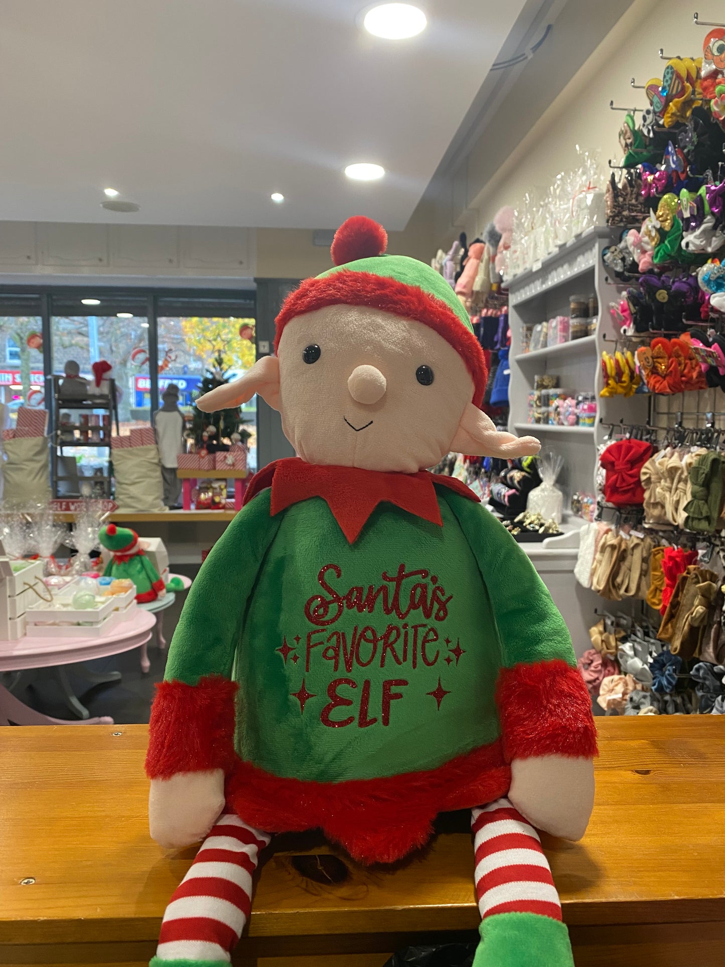 Santas Favourite Elf, Teddy Bear, Personalised, Soft Toy, Christmas, Teddy