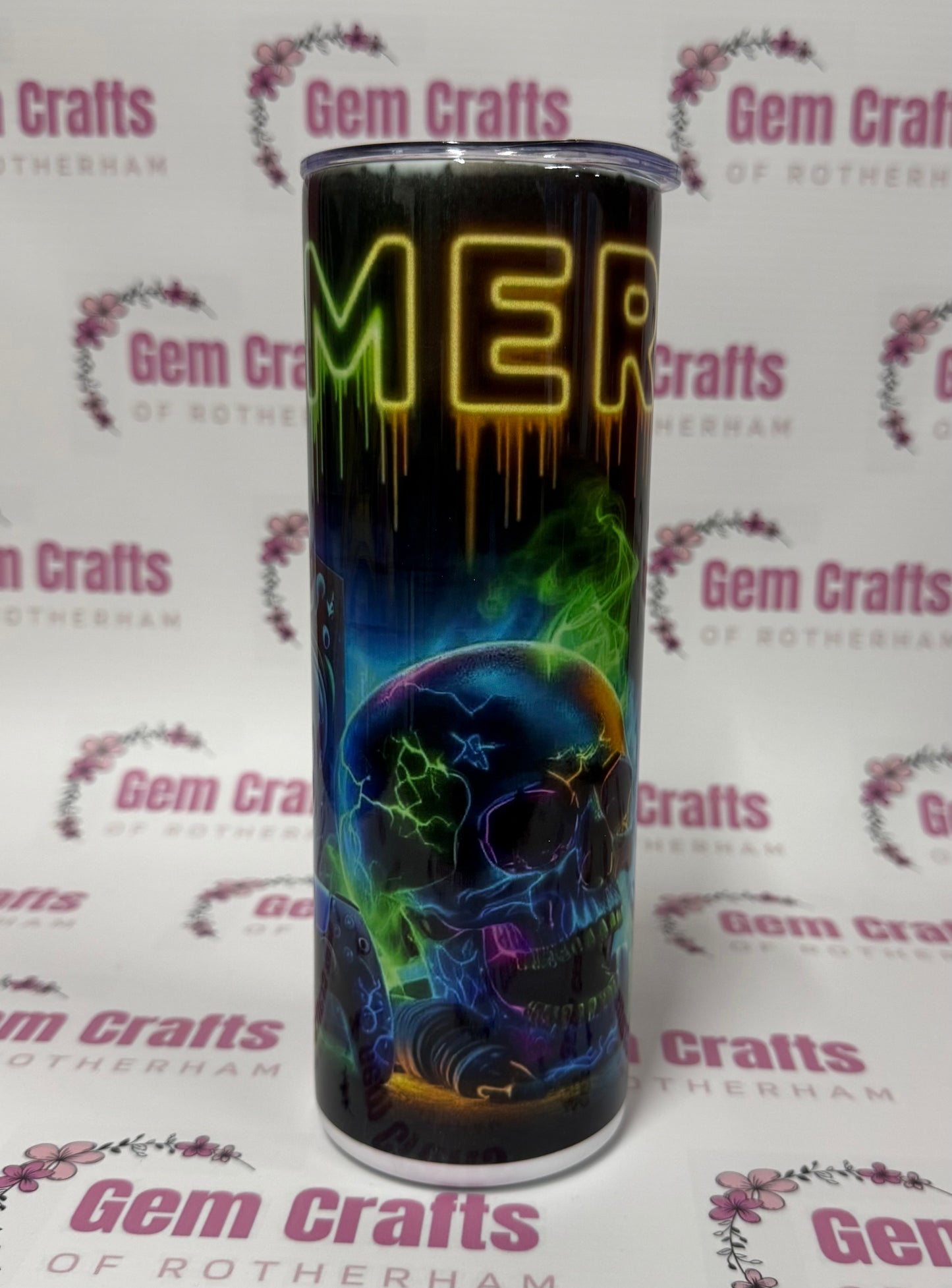 Gamer, 20oz Tumbler, Insulated, Stainless Steel, Hot & Cold use, Personalised