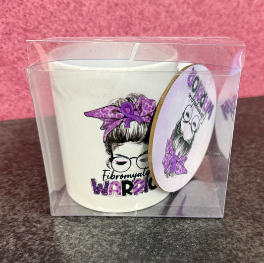 Fibromyalgia Ceramic Mug & Coaster, Tea, Coffee, End of Line