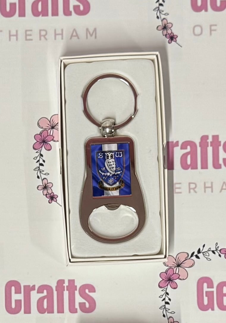 Sheffield Wednesday Football, Metal Bottle Opener Keyring, Key Ring