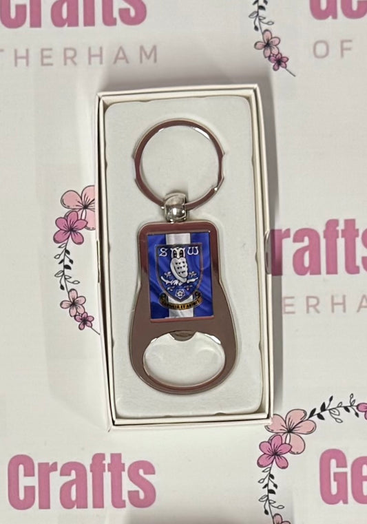 Sheffield Wednesday Football, Metal Bottle Opener Keyring, Key Ring