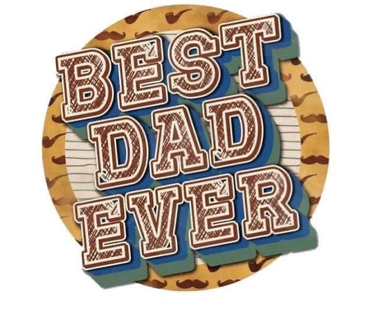 Best Dad Ever, Fathers Day, Coaster, Cushion, Water Bottle, Keyring, Travel Mug