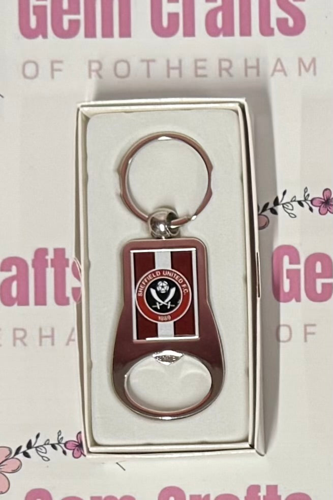 Sheffield United Football, Metal Bottle Opener Keyring, Key Ring