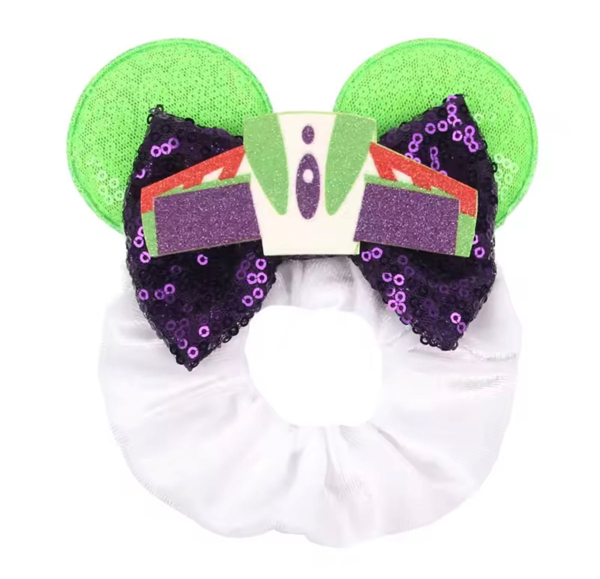Mouse Ear Velvet Scrunchie, Toy Story, Buzz Lightyear