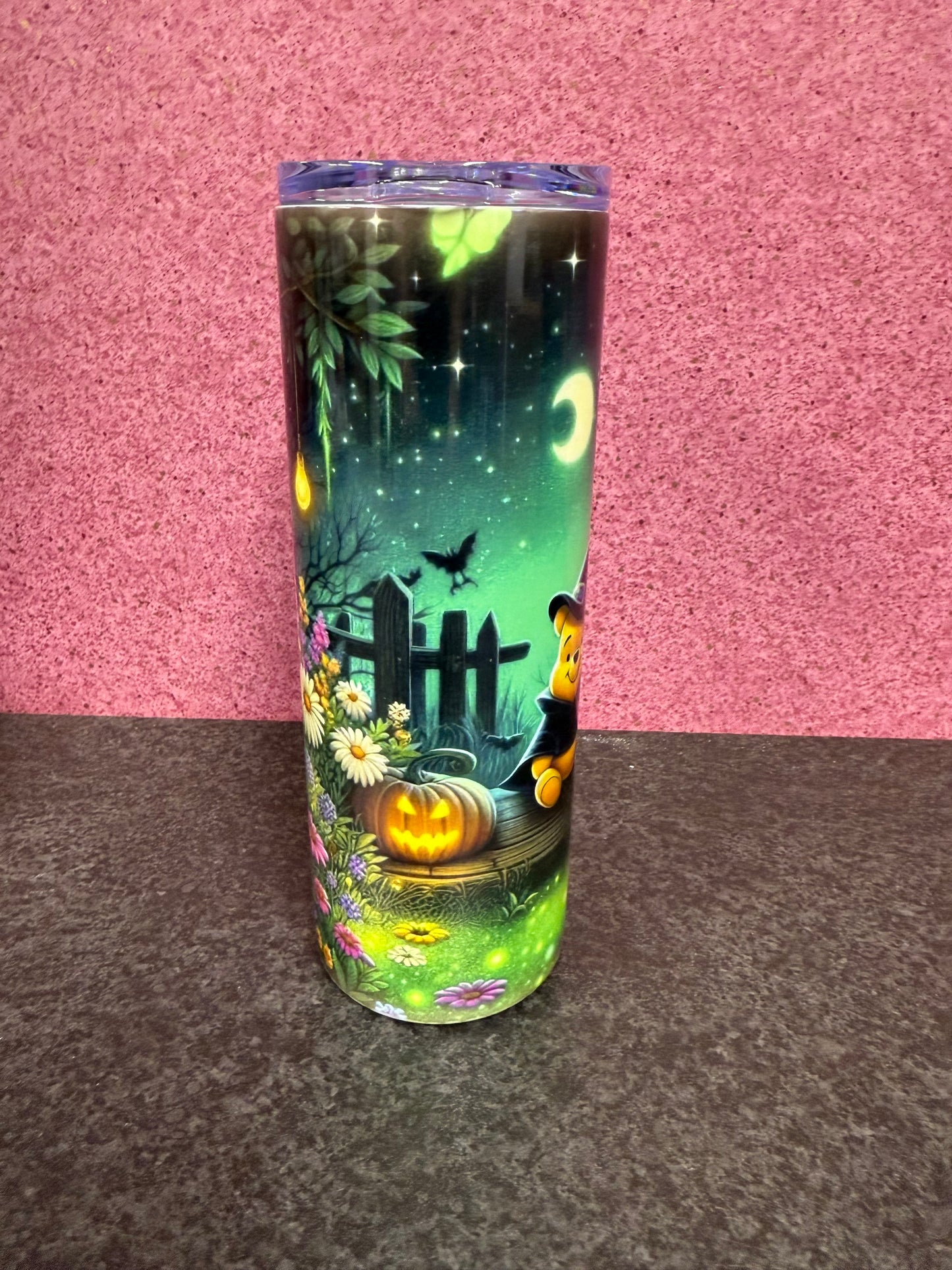 Winnie the Pooh, Halloween, 20oz Tumbler, Insulated, Stainless Steel, Hot & Cold use, Personalised