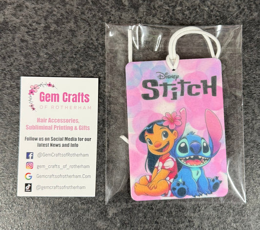 Lilo & Stitch, Hanging Air Freshener, Cute Car Air Freshener