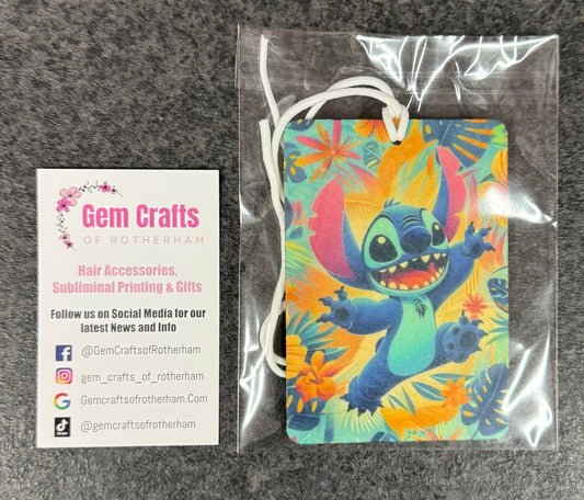 Stitch, Hanging Air Freshener, Cute Car Air Freshener