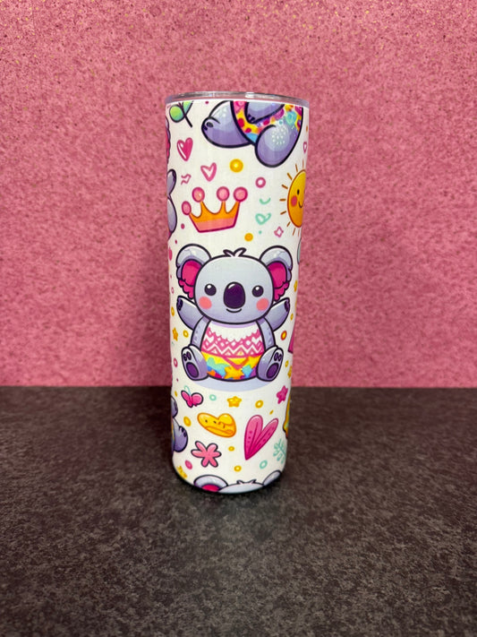 Koala, 20oz Tumbler, Insulated, Stainless Steel, Hot & Cold use, Personalised